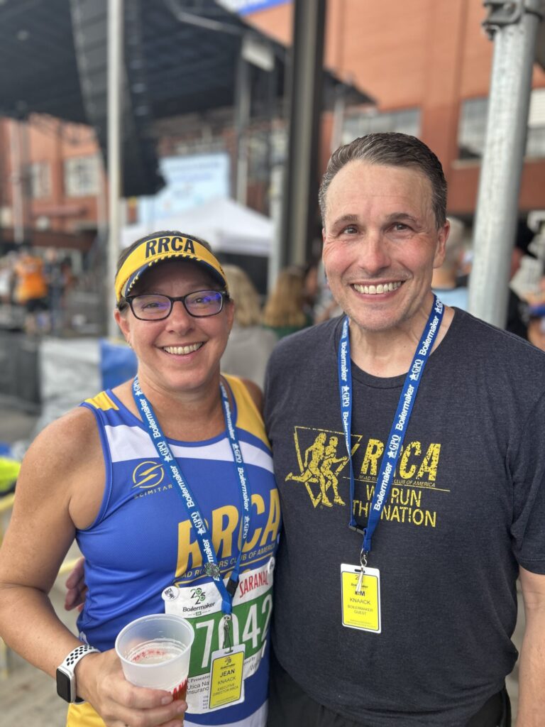 Jean and Jim Knaack at Boilermaker Road Race
